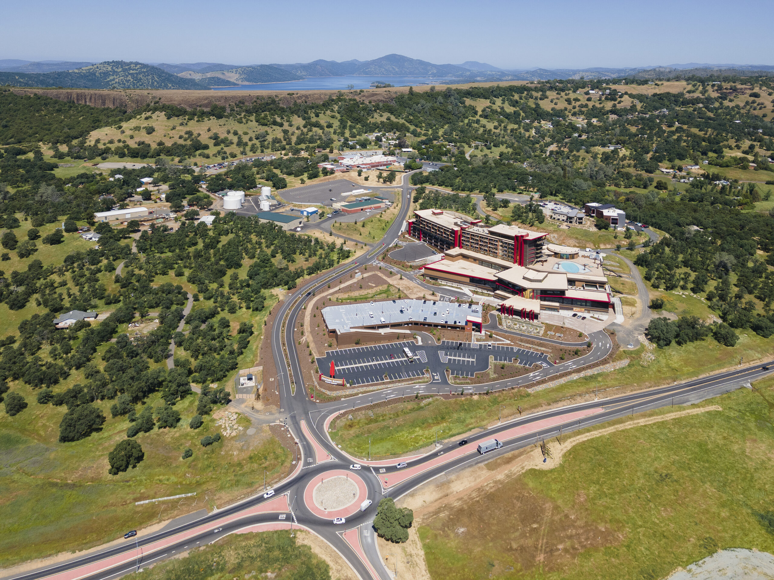 Aerial view of a WORTHGROUP Tribal gaming and hospitality development